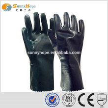 Sunnyhope black safety cheap chemical gloves